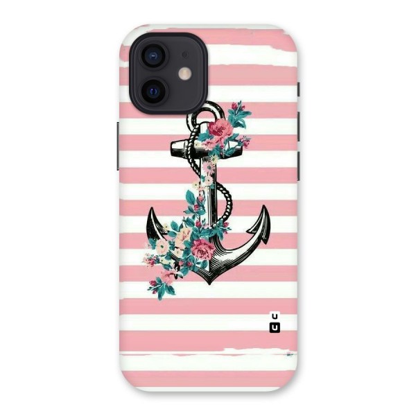 Floral Anchor Back Case for iPhone 12