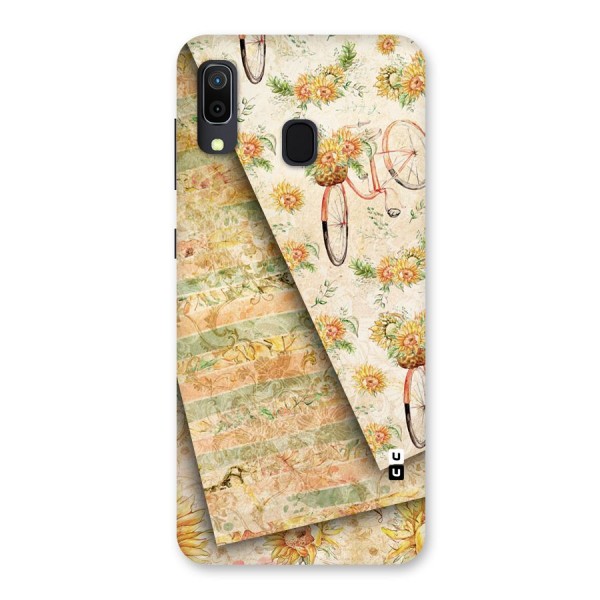 Floral Bicycle Back Case for Galaxy A20