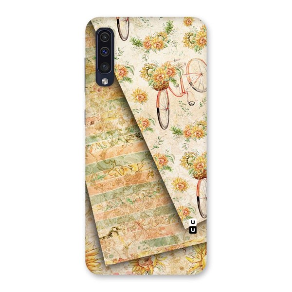 Floral Bicycle Back Case for Galaxy A50