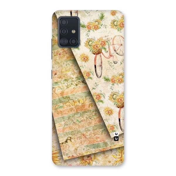 Floral Bicycle Back Case for Galaxy A51