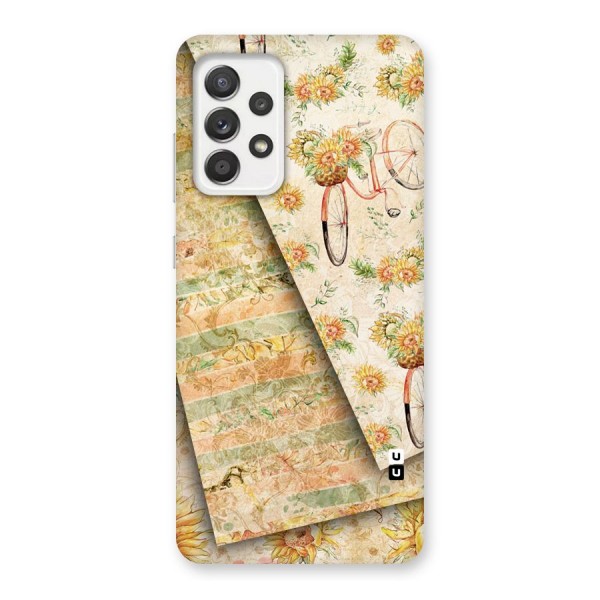 Floral Bicycle Back Case for Galaxy A52