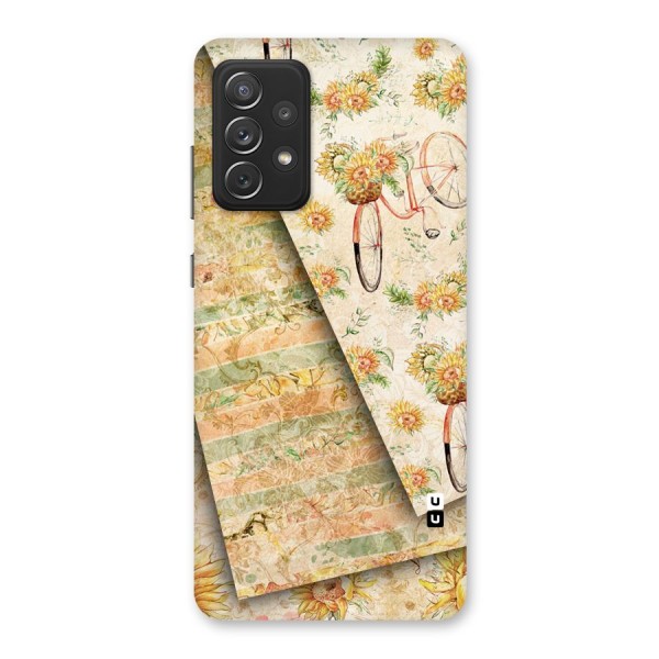 Floral Bicycle Back Case for Galaxy A72