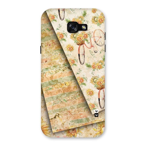 Floral Bicycle Back Case for Galaxy A7 (2017)