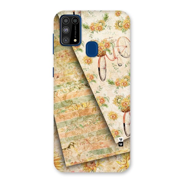 Floral Bicycle Back Case for Galaxy F41