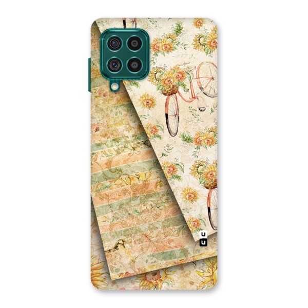 Floral Bicycle Back Case for Galaxy F62