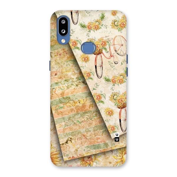 Floral Bicycle Back Case for Galaxy M01s