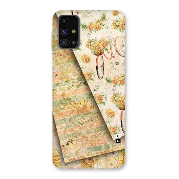 Floral Bicycle Back Case for Galaxy M31s