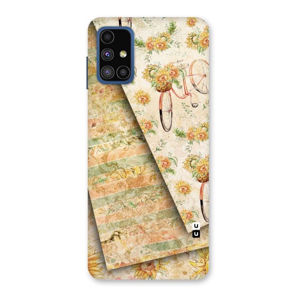 Floral Bicycle Back Case for Galaxy M51