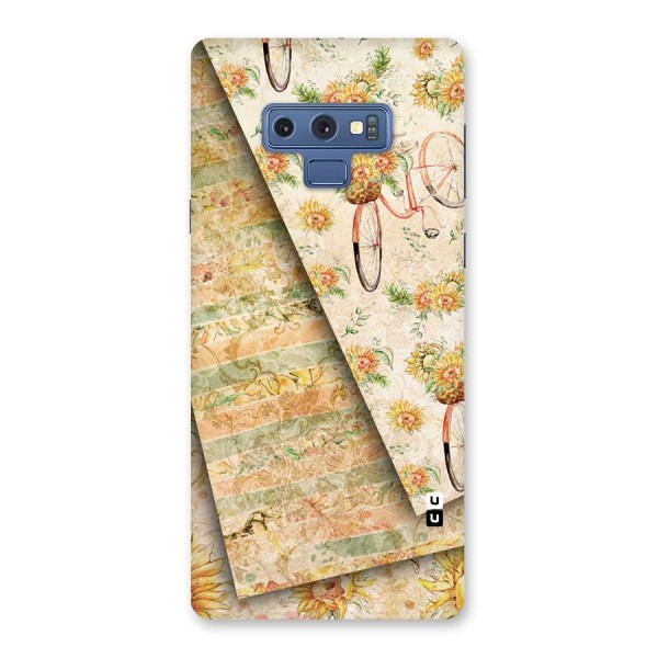 Floral Bicycle Back Case for Galaxy Note 9