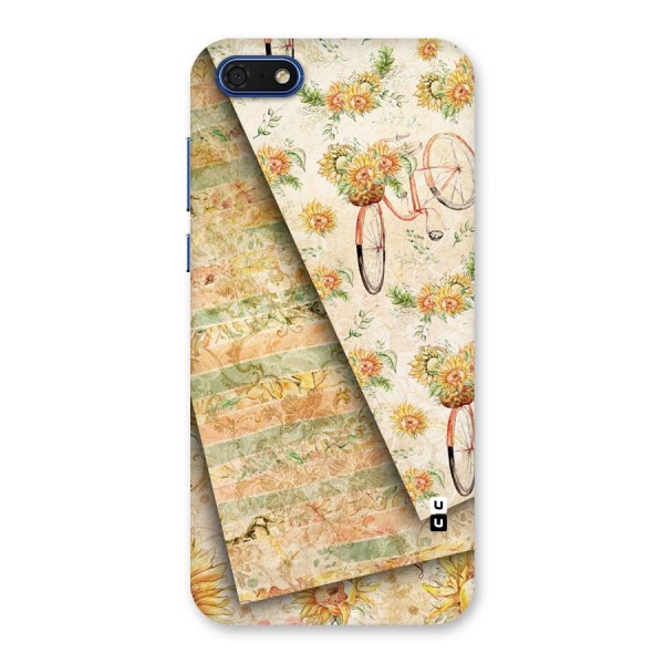 Floral Bicycle Back Case for Honor 7s