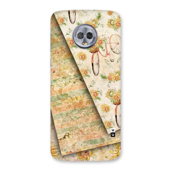 Floral Bicycle Back Case for Moto G6