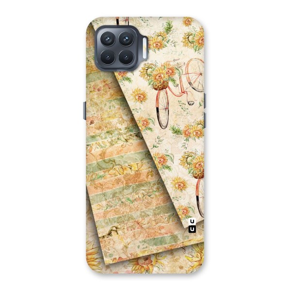 Floral Bicycle Back Case for Oppo F17 Pro