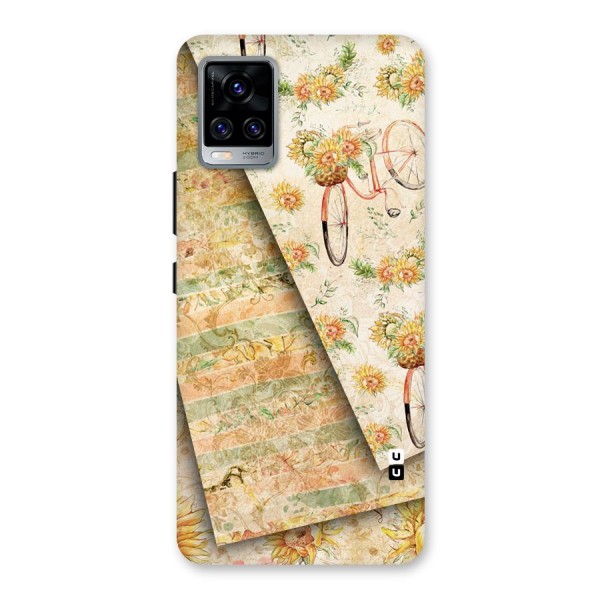 Floral Bicycle Back Case for Vivo V20 Pro