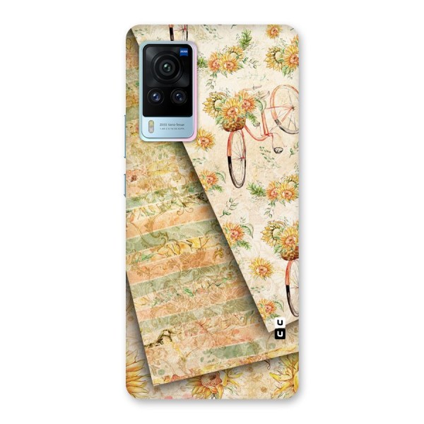 Floral Bicycle Back Case for Vivo X60 Pro