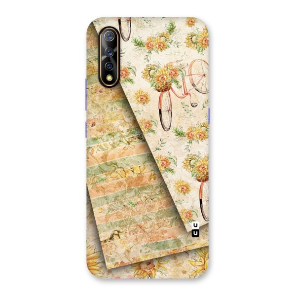 Floral Bicycle Back Case for Vivo Z1x