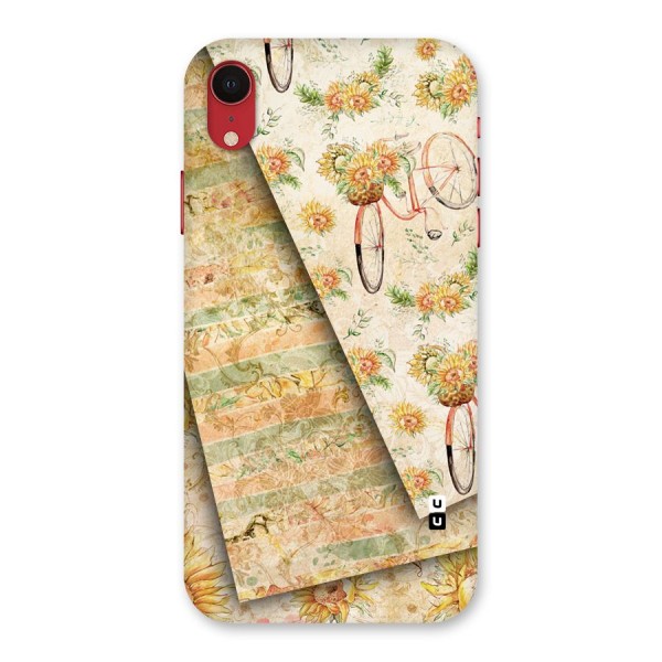 Floral Bicycle Back Case for iPhone XR