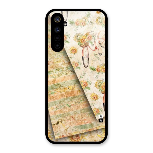 Floral Bicycle Glass Back Case for Realme 6