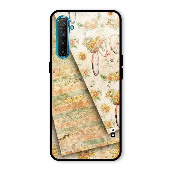 Floral Bicycle Glass Back Case for Realme XT