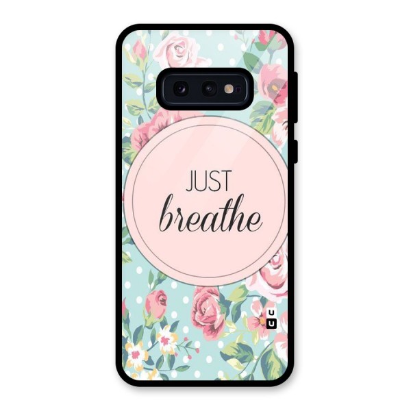 Floral Bloom Glass Back Case for Galaxy S10e