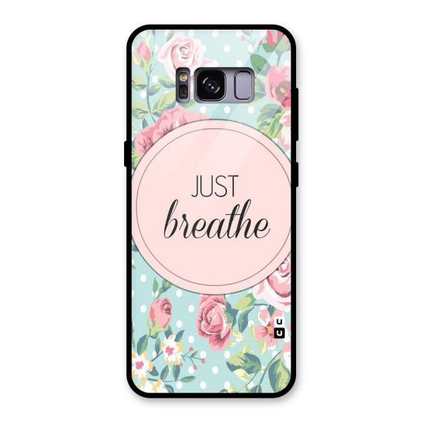 Floral Bloom Glass Back Case for Galaxy S8