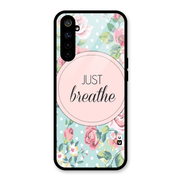 Floral Bloom Glass Back Case for Realme 6