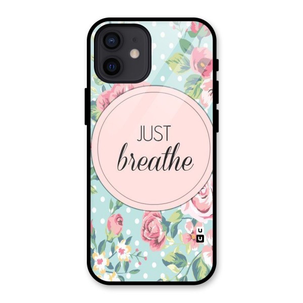 Floral Bloom Glass Back Case for iPhone 12