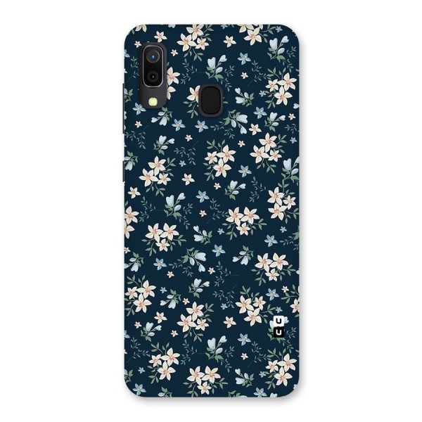 Floral Blue Bloom Back Case for Galaxy A20