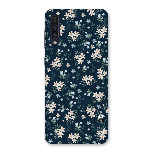 Floral Blue Bloom Back Case for Galaxy A50