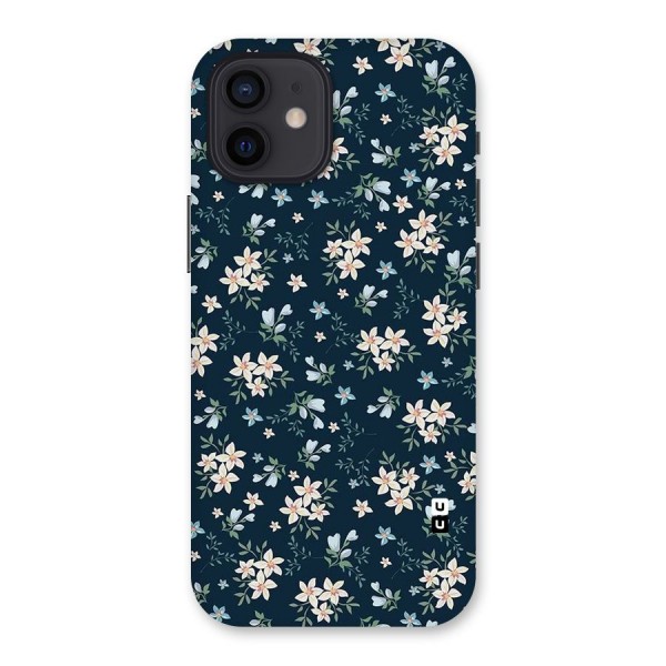 Floral Blue Bloom Back Case for iPhone 12