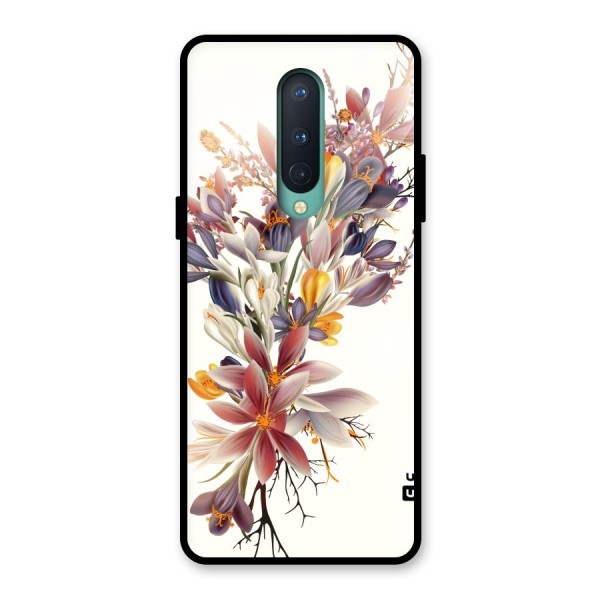 Floral Bouquet Glass Back Case for OnePlus 8