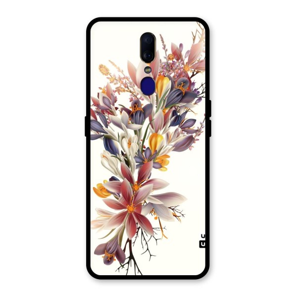 Floral Bouquet Glass Back Case for Oppo F11