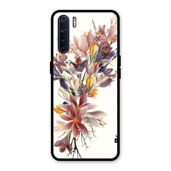 Floral Bouquet Glass Back Case for Oppo F15