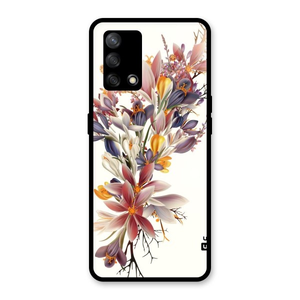 Floral Bouquet Glass Back Case for Oppo F19