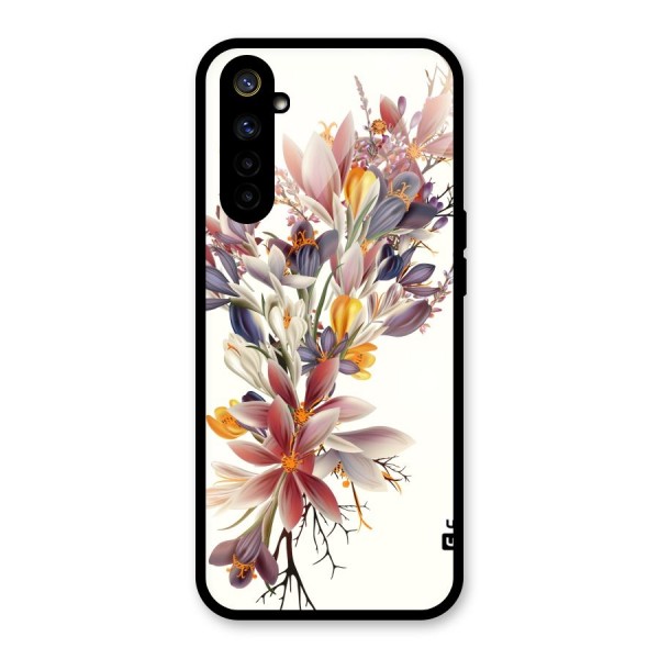 Floral Bouquet Glass Back Case for Realme 6