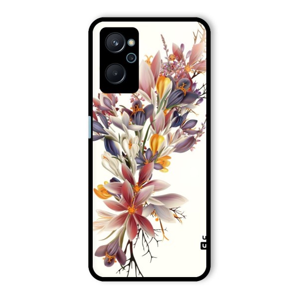 Floral Bouquet Glass Back Case for Realme 9i