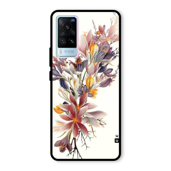 Floral Bouquet Glass Back Case for Vivo X60