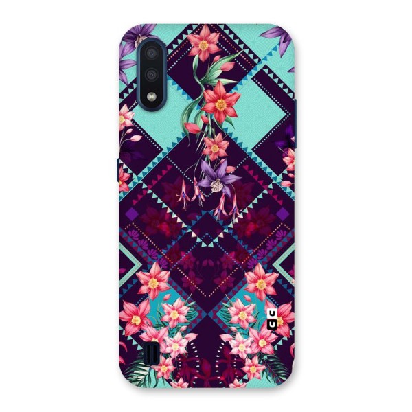 Floral Diamonds Back Case for Galaxy M01