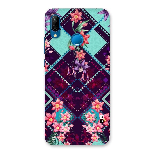 Floral Diamonds Back Case for Huawei P20 Lite