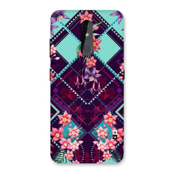 Floral Diamonds Back Case for Nokia 3.2