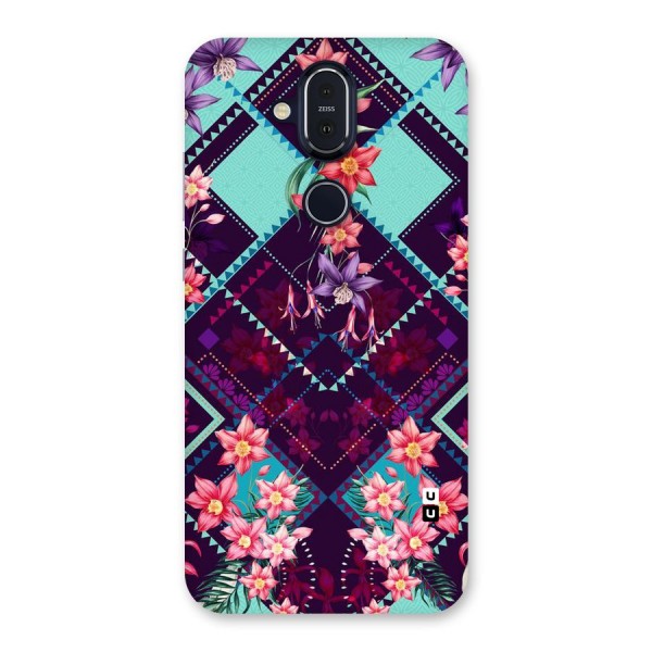 Floral Diamonds Back Case for Nokia 8.1