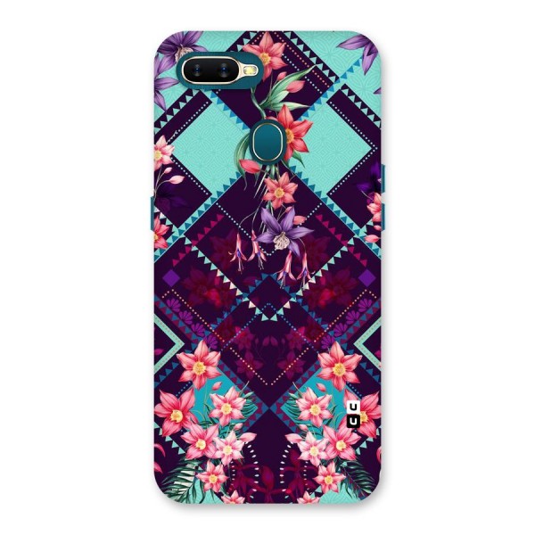 Floral Diamonds Back Case for Oppo A12