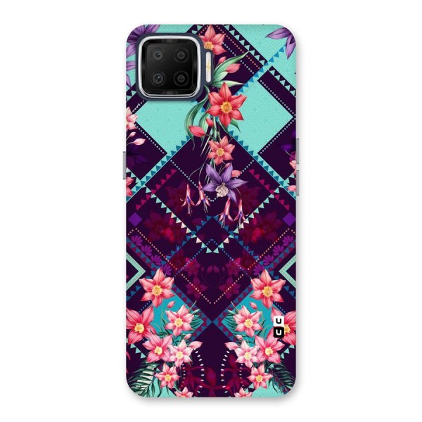 Floral Diamonds Back Case for Oppo F17