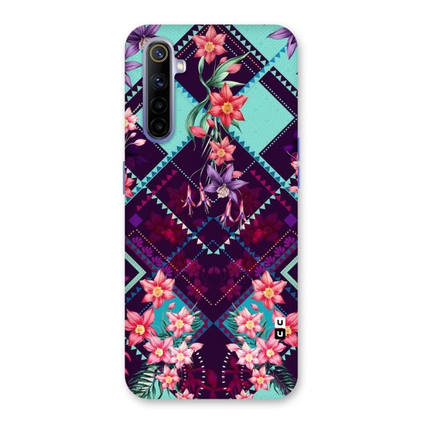 Floral Diamonds Back Case for Realme 6