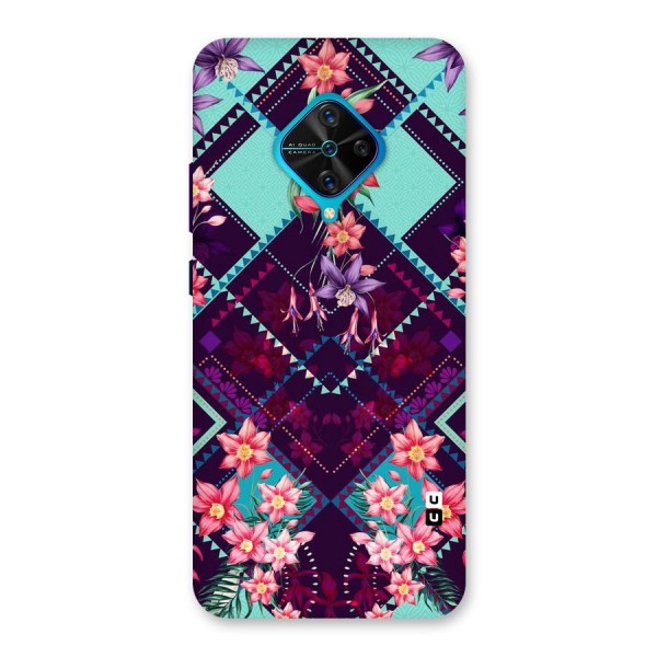 Floral Diamonds Back Case for Vivo S1 Pro