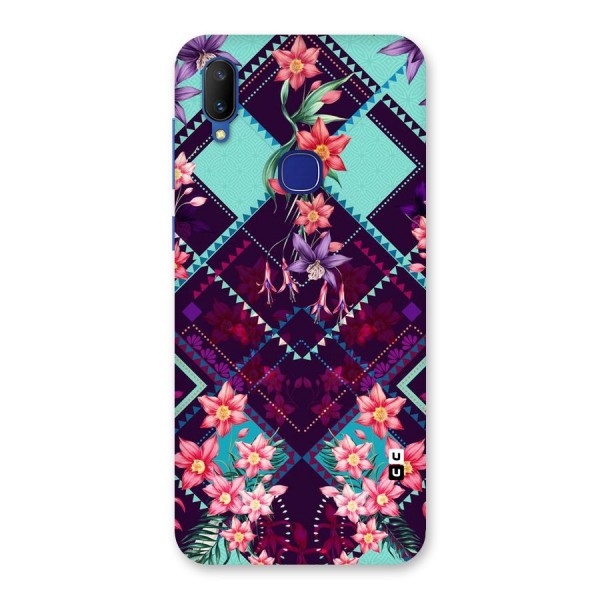 Floral Diamonds Back Case for Vivo V11