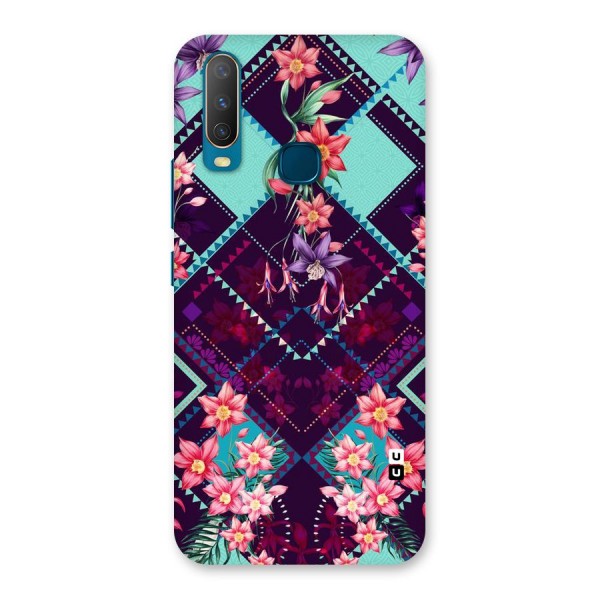 Floral Diamonds Back Case for Vivo Y15