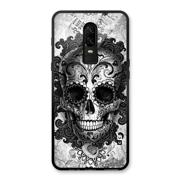 Floral Ghost Glass Back Case for OnePlus 6