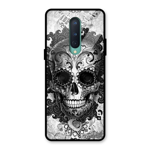 Floral Ghost Glass Back Case for OnePlus 8