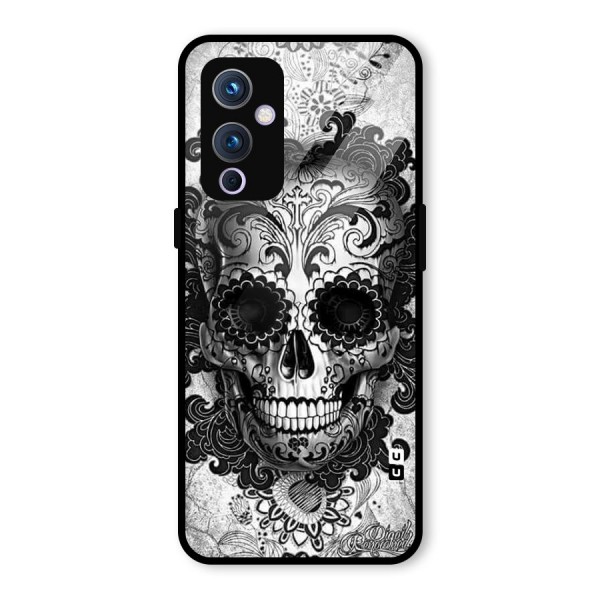 Floral Ghost Glass Back Case for OnePlus 9