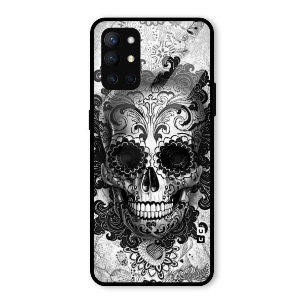 Floral Ghost Glass Back Case for OnePlus 9R